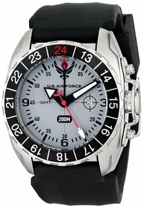 Wrist Armor Mens U.S. Air Force C3 Watch With Silver Dial & Black Silicone Strap - Picture 1 of 1