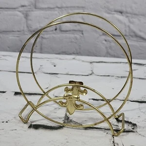 Vintage MCM Retro Round Wire Metal Napkin Holder Letter Holder - Picture 1 of 5