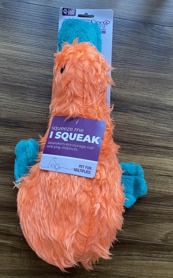 MULTIPET Duckworth Plush Filled Dog 13 Inches Orange - Image 1 of 1