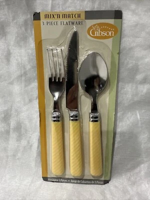 Gibson Flatware Silverware 3 Piece Set. Service For One. - Image 1 of 2
