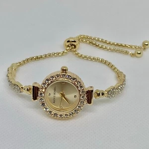 Alexis bendel gold tone ladies wrist watch quartz analog 23mm running - Picture 1 of 7
