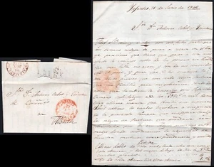 Ciudad Real - Prefilatelia - Infantes PE 3 - 1876 - Carta a Albacete - Picture 1 of 1
