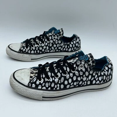 Converse All Stars Animal Print negro blanco para mujer talla 8 Foto 1 de 4