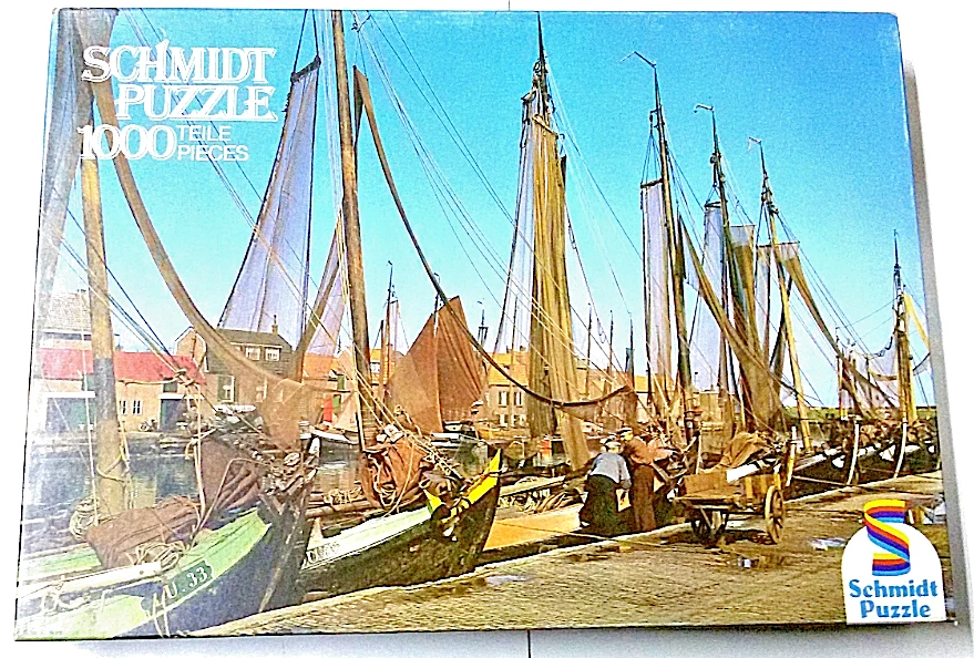 PUZZLE 1000 PEZZI "PESCHERECCI" SIGILLATO 73x52 cm BY SCHMIDT VINTAGE '80s RARE - Immagine 1 di 1