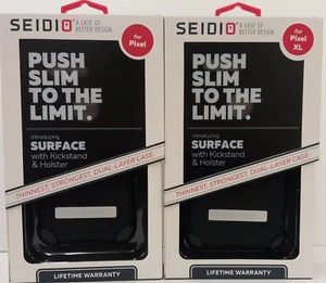 Seidio Surface Combo Case Cover & Holster for Google Pixel/Google Pixel XL Black - Picture 1 of 3