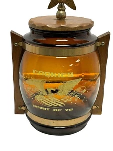 Braunglas Albert E. Price, Inc. 1974 "Spirit of '76" Keksdose - Bild 1 von 8