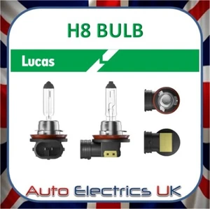 LLB708 BULB H8 HEADLIGHT FRONT LIGHT 2 PIN HALOGEN 12v 35w LUCAS - Picture 1 of 5