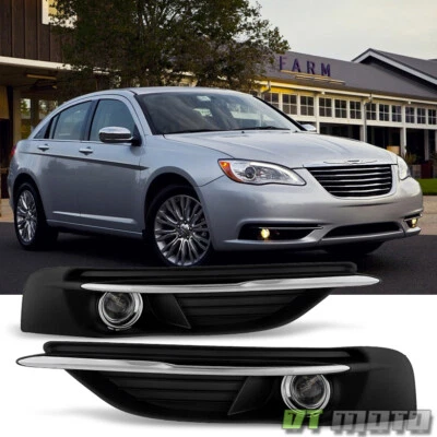 Juego de luces antiniebla para parachoques Chrysler 200 2011-2014 luces de conducción con interruptor + bombillas 11-14 Foto 1 de 4