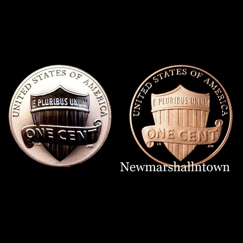 2018 S Lincoln Shield Reverse & Proof from US Mint Reverse Proof Set & Proof Set Cover