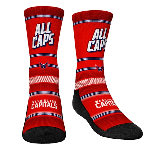 Youth Rock Em Socks Washington Capitals Team Slogan Crew Socks Cover