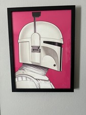 MONDO Boba Fett Prototype white armor w/ pink by Mike Mitchell - STAR WARS