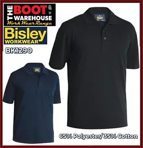 Bisley BK1290 Mens Workwear soft Polo Shirt Short Sleeve AUSTRALIAN DISPATCH - Picture 1 of 7