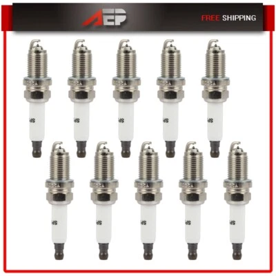 10Pcs Platinum Spark Plugs For 2007-2011 Audi S6 2007-2009 Audi S8 5.2L - Image 1 of 4