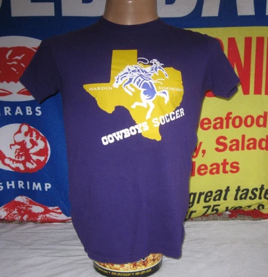 HARDIN SIMMONS University Cowboys SOCCER t Shirt Men's Small HSU ABILENE TEXAS - Image 1 of 4