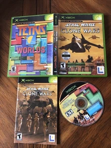 Star Wars The Clone Wars/Tetris Worlds Xbox MD3M - Picture 1 of 1