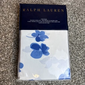 Ralph Lauren Georgica Maylen Azul Floral KING Sham Nuevo en Paquete - Imagen 1 de 5