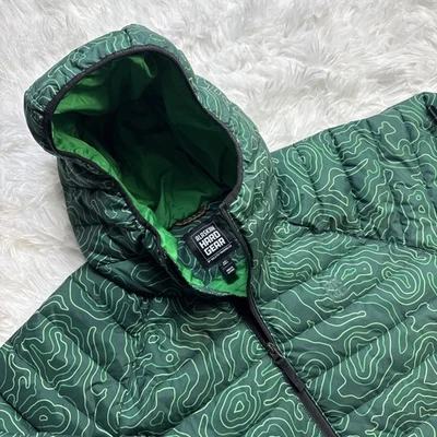 Duluth Alaskan Hardgear Jacket Mens 2XL XXL Tall Puffer AKHG Topographic Print - Image 1 of 4