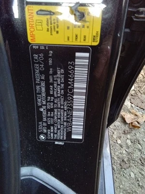 Cinturón de seguridad trasero 530I 2007 1966360 Foto 1 de 4