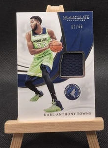 2018-19 Panini Immaculate - Swatches - Karl-Anthony Towns /99 Game Worn - Picture 1 of 2