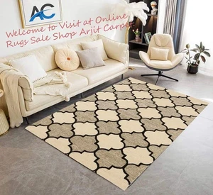 Abstract Hand Tufted Rug Area, Blended Yarn wool, Indoor area , Living Room - Picture 1 of 13