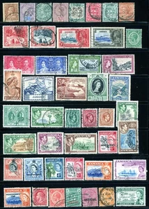 Stamps Jamaica, small vintage collection 1875-1962 used (over 40 different stamp - Picture 1 of 1