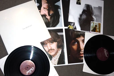 SHRINK-NM! The Beatles White Album 2xLP SWBO-101,  purple Capitol label ANALOG - Image 1 of 4