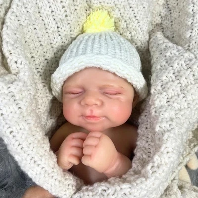 Mini 13 Inch Pascale Reborn Baby Doll Full Solid Silicone Body Girl Adorable - Image 1 of 4