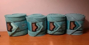 Le Mieu Loire Satin Polo Horse Bandages Azure New - Picture 1 of 12