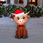 Holiday Living 3.5-ft Lighted Cow Merry Christmas Inflatable