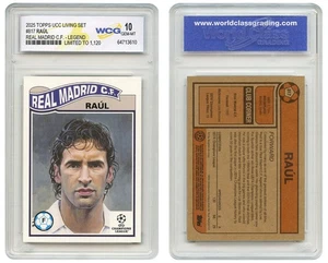 Topps UCC Living RAUL 2025 Real Madrid C.F. Tarjeta icono de fútbol #817 - GEM-COMO NUEVA 10 - Imagen 1 de 3