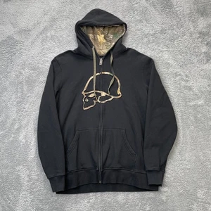 Vintage Metal Mulisha Hoodie Mens Large Black y2k Camo Realtree 90s Streetware - Picture 1 of 9