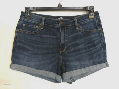 Pantalones Cortos Hollister Para Mujer Junior 13 W31 Azul Elastizado Avanzado Tiro Alto Foto 1 de 4