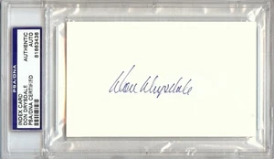 Don Drysdale Signed Autographed Index Card Los Angeles Dodgers HOFer PSA/DNA - Picture 1 of 1