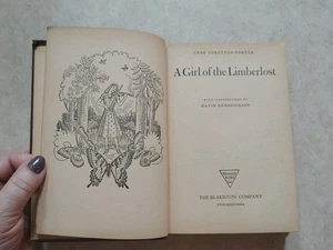 A Girl Of The Limberlost 1944 Gene Stratton-Porter Illustrated Hard Cover Gift - Imagen 1 de 10