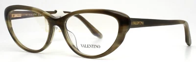 VALENTINO V2635 305 Caqui Mujer Ojo de Gato Borde Completo Anteojos 52-15-135 B:35 Foto 1 de 4