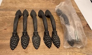 Lot Of 6 French Country/Tuscan Style Twisted Handle Finials Drawer/Closet Pulls - Picture 1 of 3