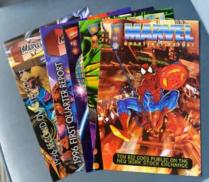 MARVEL Comics QUARTERLY REPORTS LOT of 5 1995 & 1996 1ST PRINT Great COLLECTIBLE - Picture 1 of 11
