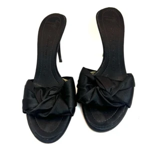 𝅺giuseppe Zanotti Leather and Fabric Stitched Heels Party Work  - Picture 1 of 13