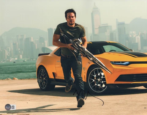 MARK WAHLBERG SIGNED AUTOGRAPH 11X14 PHOTO TRANSFORMERS BAS  BECKETT Cover