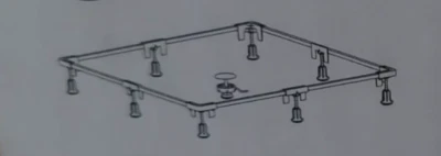 Ideal Standard Ultra Flat Einbaurahmen Größe 1 für bodenebenen Einbau K727267