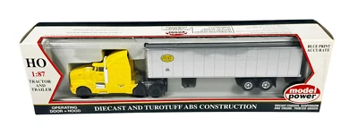 #18005 Model Power HO 1/87 New York Central Semi Truck Tractor w/STD Box Trailer - Image 1 of 3