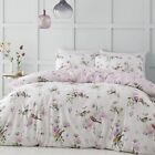 Catherine Lansfield Songbird Reversible Double Duvet Cover Set with Pillowcases