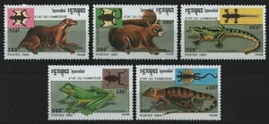 Camboya 1993 - Mi-N.o 1349-1353 ** - Estampillada sin montar o nunca montada - Vida silvestre / Animales salvajes - Imagen 1 de 1