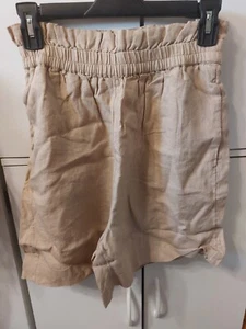 The Drop Women's Priya Pull-On Linen Shorts - S - NWT - Picture 1 of 5
