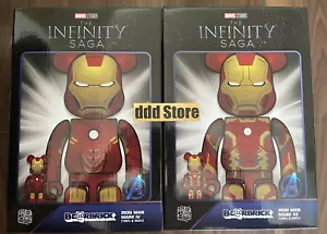 MEDICOM TOY BE@RBRICK IRON MAN MARK IV 43 Set 400 % 100 % Bearback MARVEL - Bild 1 von 6