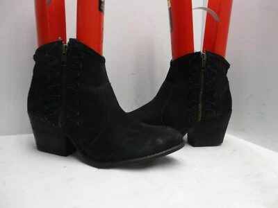 Coolway Black Nubuck Leather Western Ankle Boots Womens Size 10  - Image 1 of 4