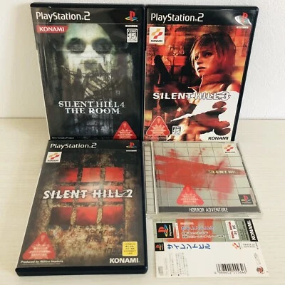 Silent Hill PS1 Silent Hill 2 3 4 PS2 Japan import Horror Konami PlayStation 1 2 - Image 1 of 4