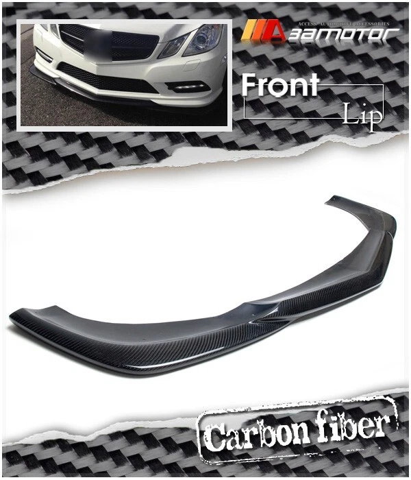 Carbon Fiber Front Bumper Lip Spoiler fits 2010-2013 Mercedes C207 E-Coupe AMG Foto 1 de 3