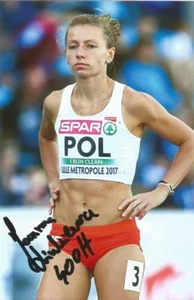 FOTO DE ACCIÓN 6x4 firmada por Joanna Linkiewicz + certificado de autenticidad *Polonia* - Imagen 1 de 1