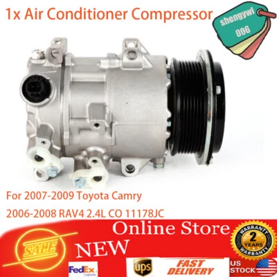 For Toyota Camry 2007-2009 RAV4 2006-2008 2.4L A/C AC Air Conditioner Compressor - Изображение 1 из 4
